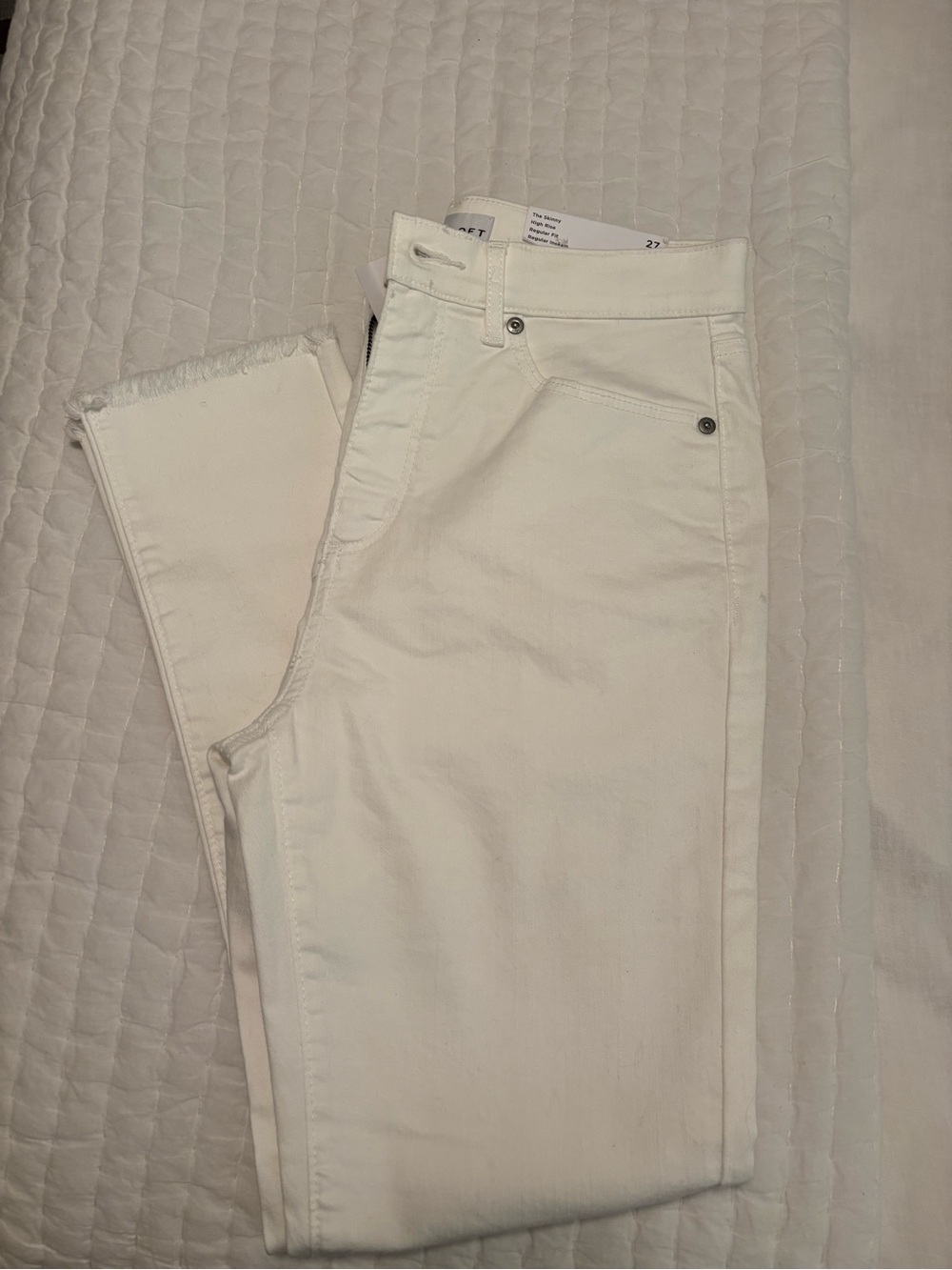 LOFT White Skinny Jeans